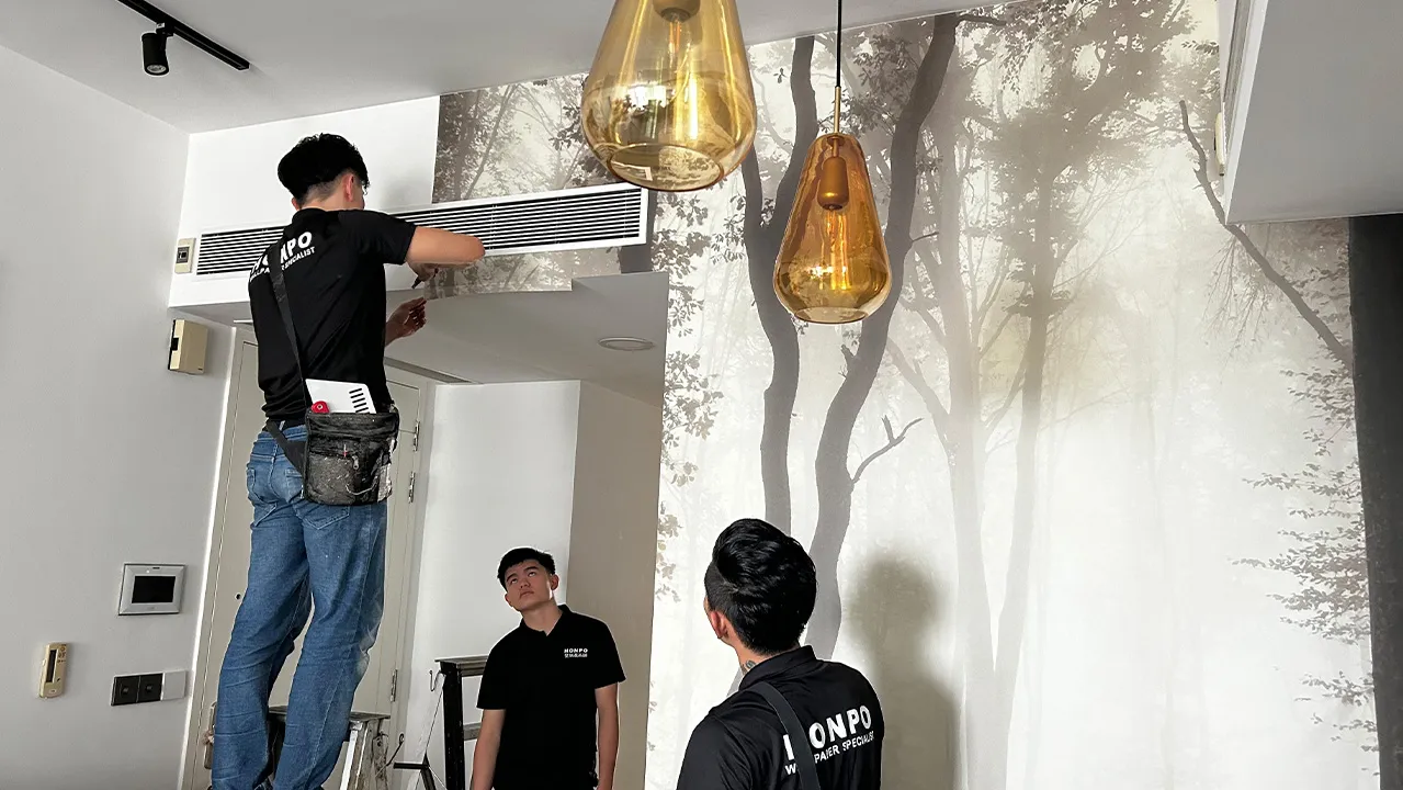 How Our Expert Install Wallpaper and Tranform the dining room